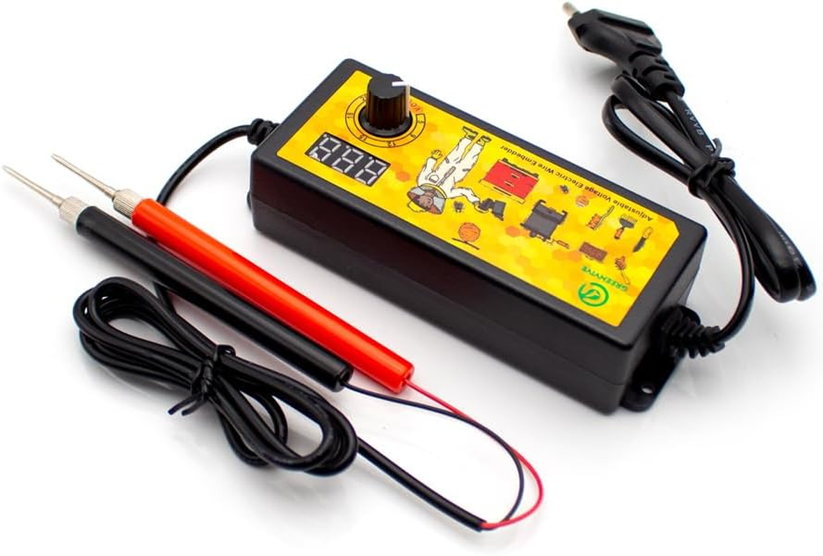 Beekeeping Electric Heating Embedder Frame Digital Display Wire Embedder Beeswax Foundation Installer Temperature Adjustable (Clip Type) image number 5