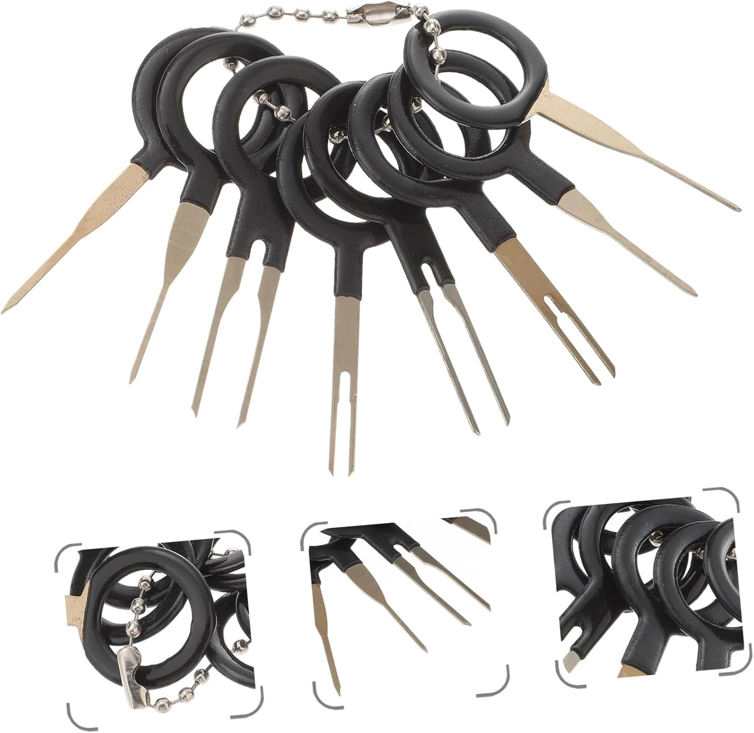 TINEASUR 73Pcs Automotive Terminal Removal Kit Pin Extractor Tool Set for Electrical Wire Harness Connector Repair image number 5