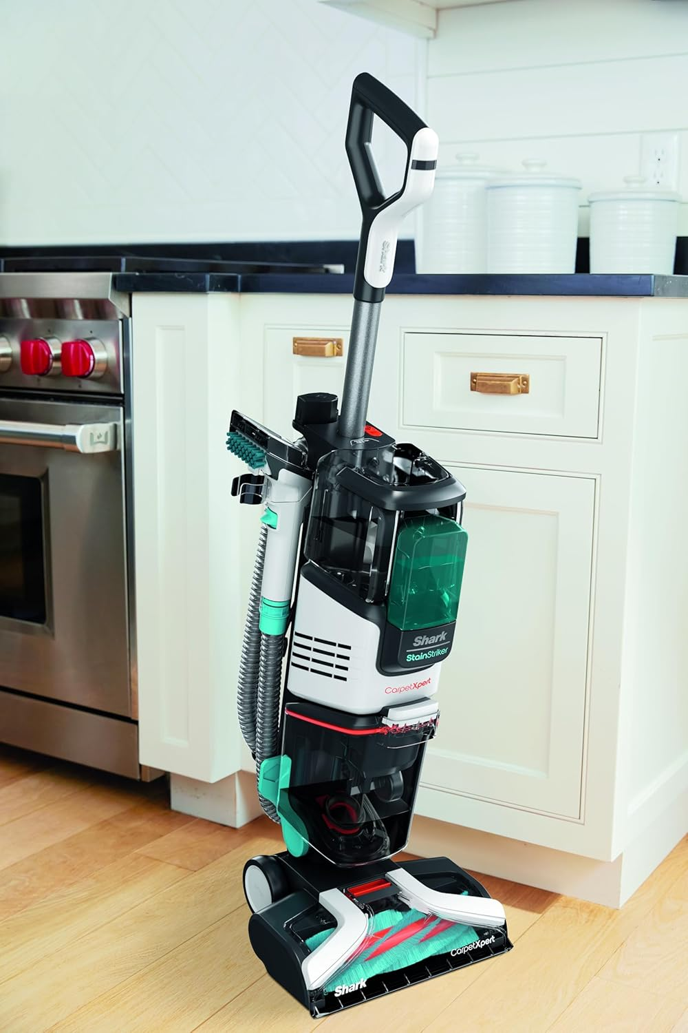 Shark Carpetxpert Deep Carpet Cleaner with Built-In Stainstriker, Portable Upholstery Cleaner, Powerful Dual-Action Stain & Spot Remover, EX200ANZ, White image number 6