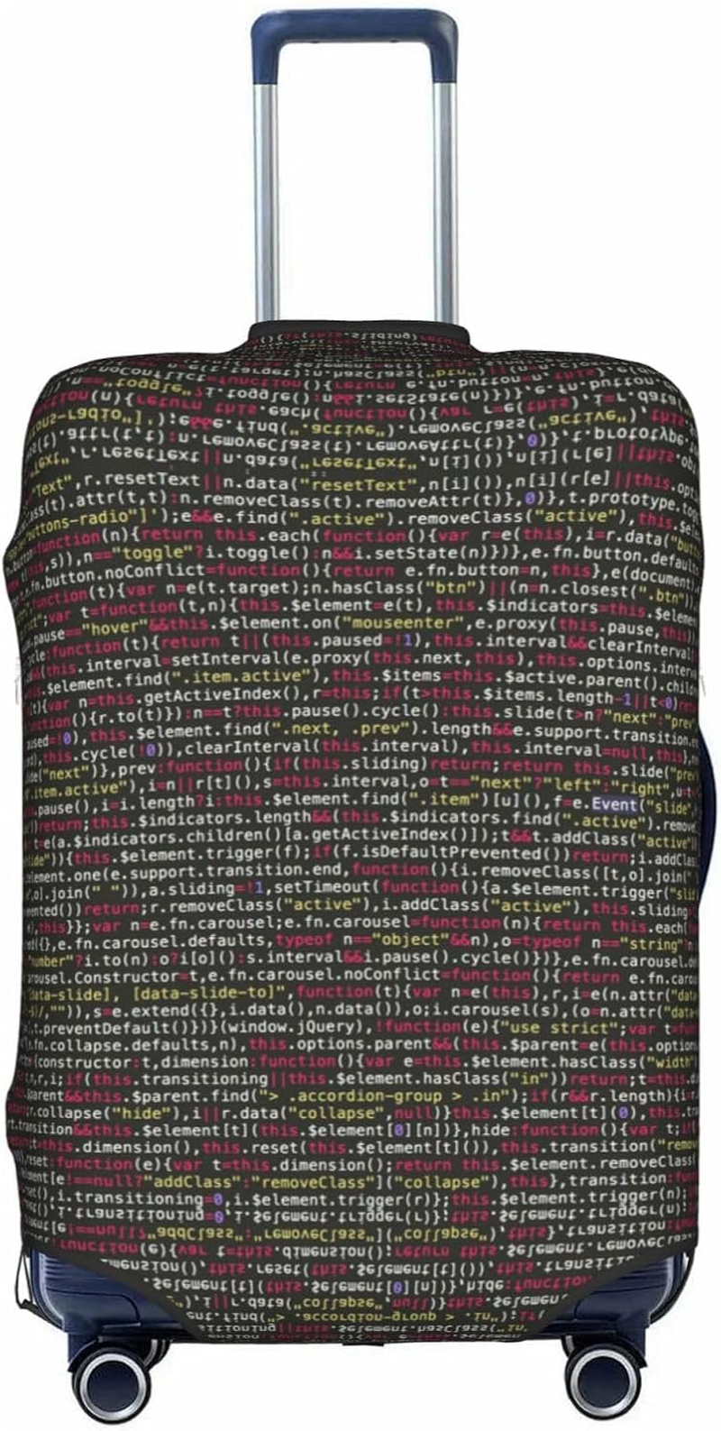 Obabo Programmer Programming Code Travel Luggage Cover,Washable Suitcase Cover Protector Anti-Scratch Suitcase Cover Fits 18-32 In, Programmer Programming Code, S image number 1
