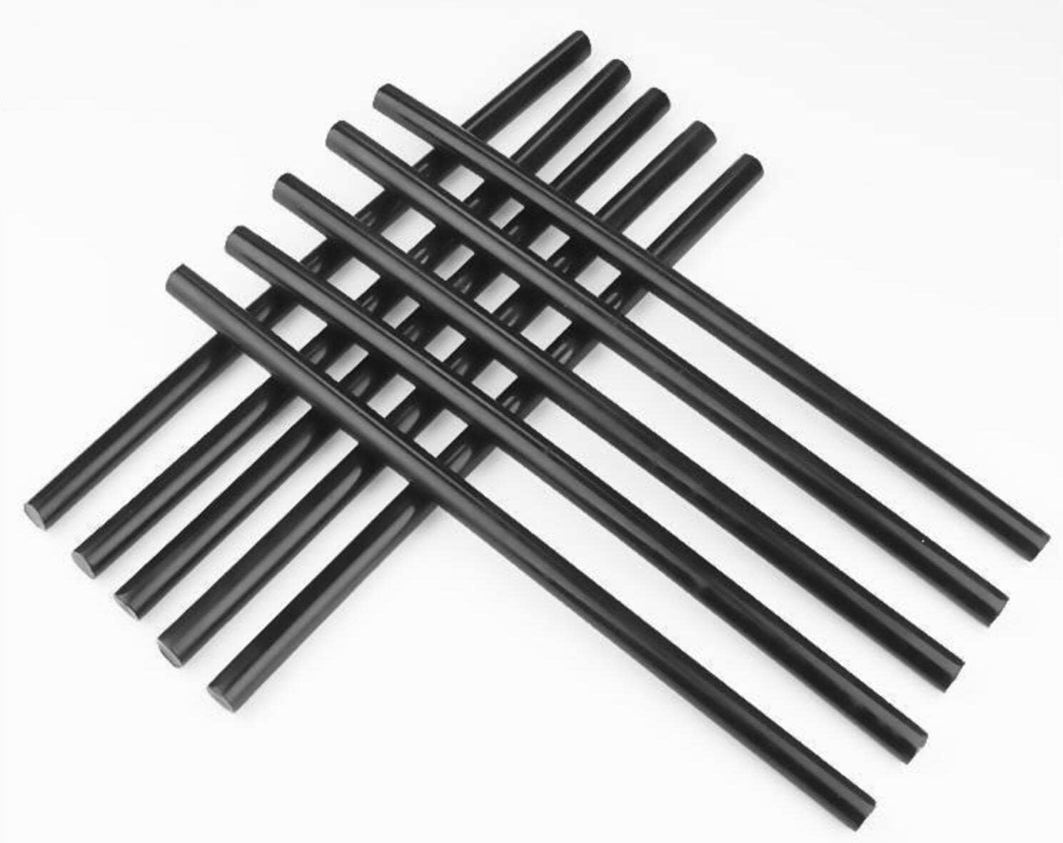 100Pcs Hot Melt Glue Stick Strips High Adhesive Hot Glue Gun Sticks for Car Audio DIY Art Craft Home Office Project Craftwork Fix & Repairs Diameter (Black 0.43"*7.87"(11Mm*200Mm)) image number 3