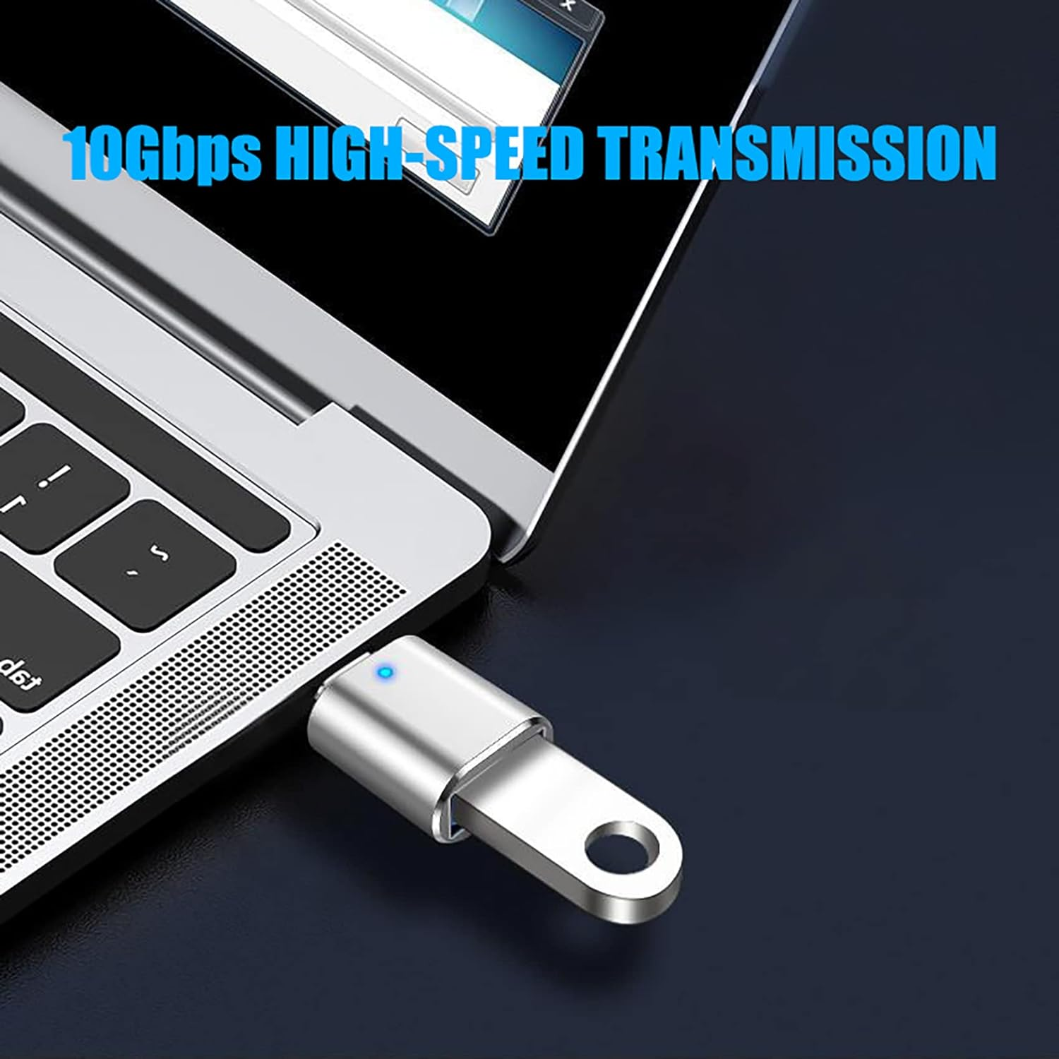 5Pack USB C to USB Adapter 3.1 Gen 2, Tunghey 10Gbps USB to USB C Adapter, USB-C Male to USB 3.0 a Female USB 3.2 Type C OTG Converter for Mac-Book Pro Laptop PC Silver