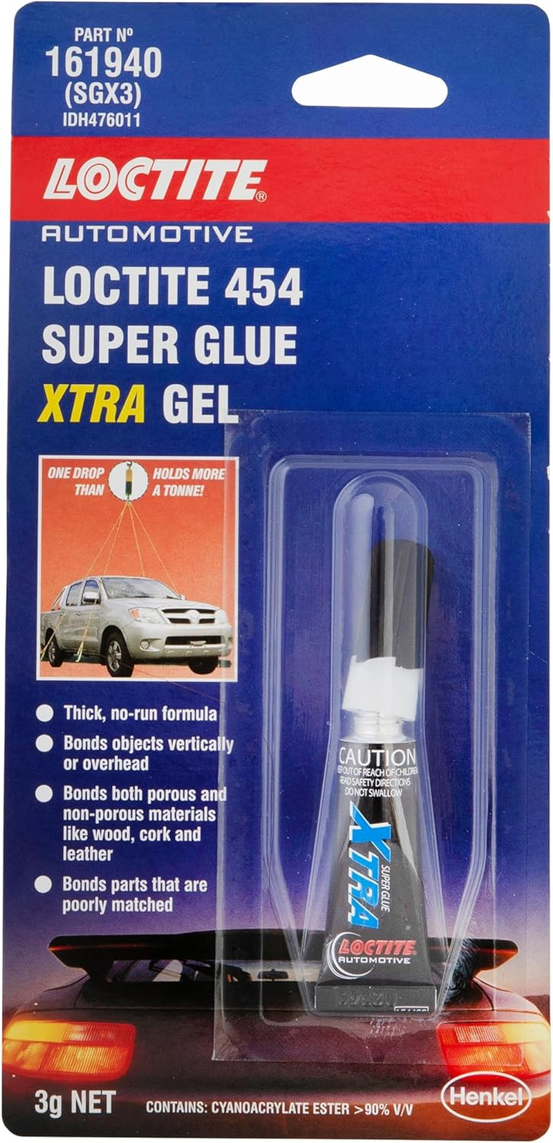 Loctite 454 Instant Adhesive | High Viscosity Cyanoacrylate Glue | Surface Insensitive| Thixotropic Gel for Strong Bonding on Metals, Plastics & Elastomers | 3G image number 2