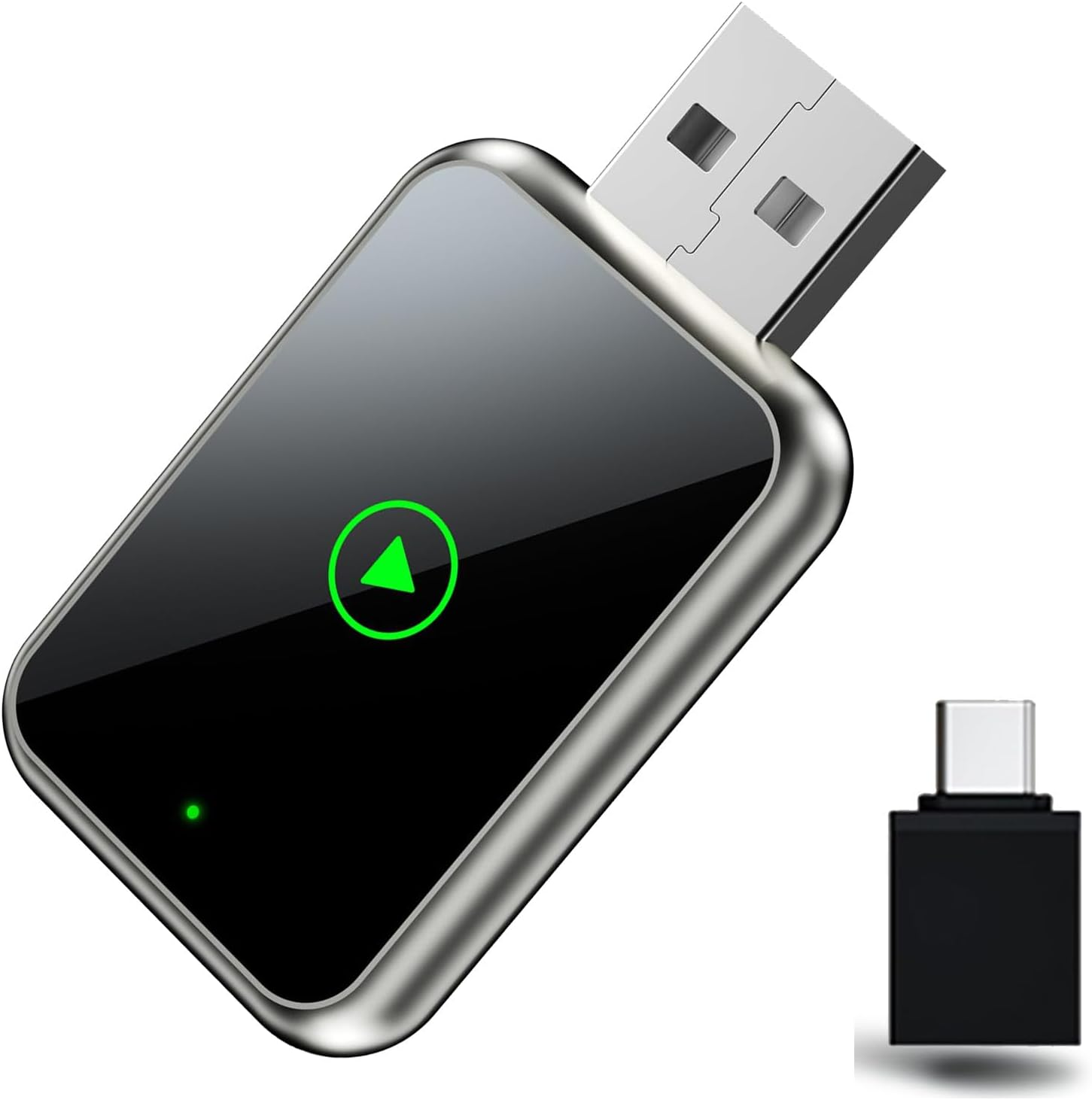 2 in 1 Wireless Carplay & Android Auto Adapter, Easily Convert Wired to Wireless Adapter,Fast and Stable Control with Mini Size, Equipped with Extension Cable USB-C Type-C image number 5