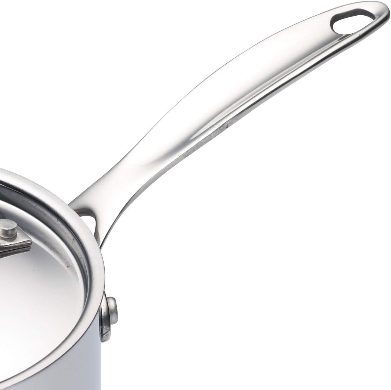 Masterclass Induction-Safe Stainless Steel Mini Saucepan, 8.5 Cm (3.5"), Silver image number 2