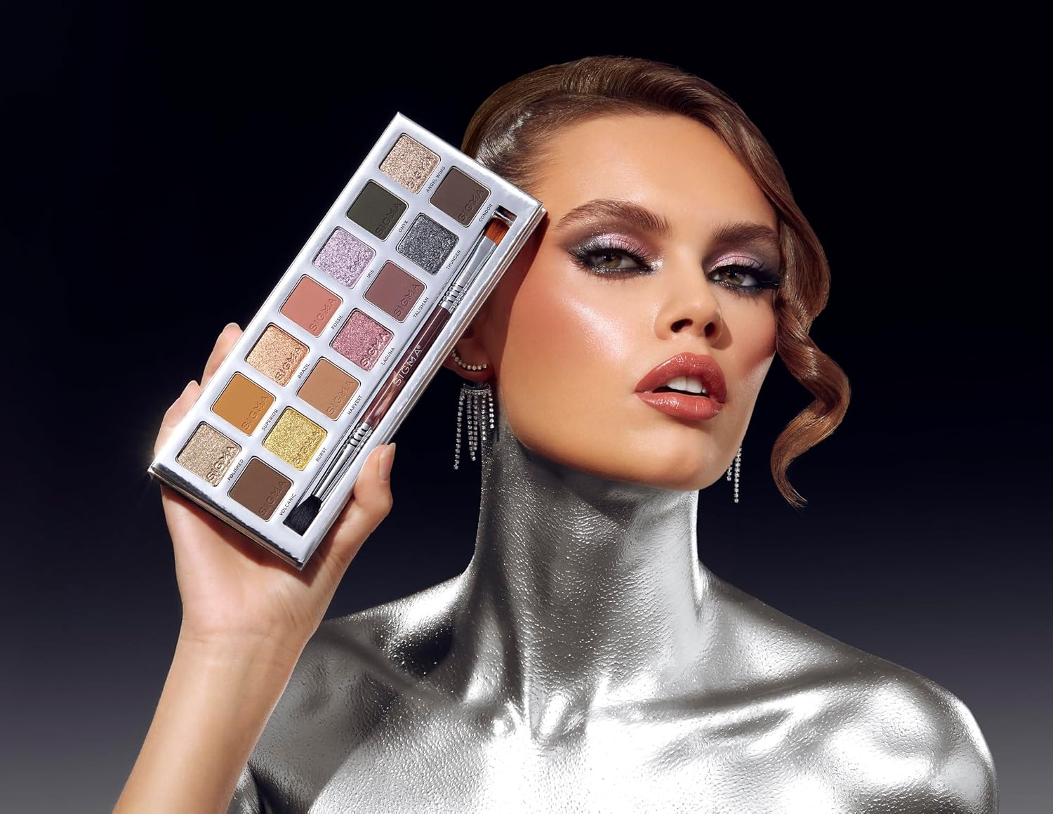 Eyeshadow Palette - Cool Neutrals by SIGMA for Women - 0.56 Oz Eye Shadow image number 2