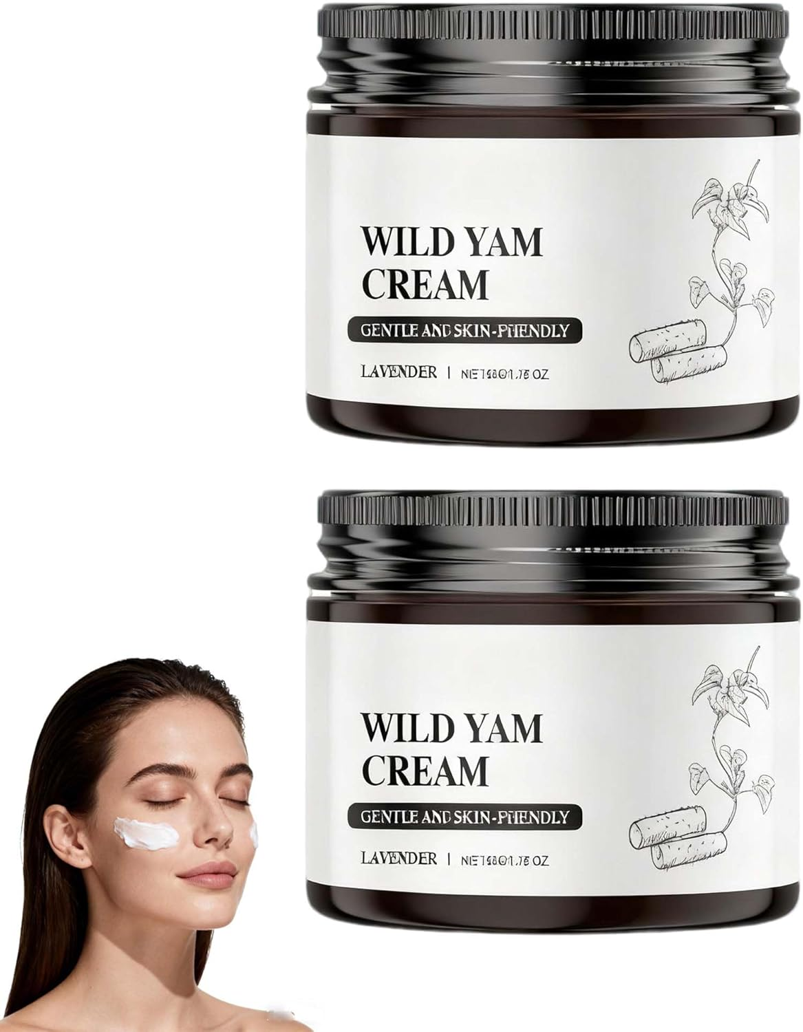Wild Yam Cream for Hormonal Balance, Wild Yam Cream for Women for All Skin Types, Enriched Plant Extract Lotion, Face Nourishing Butter, Plant Extract Butter, Women Nourishing Emollient Balm (1PCS)