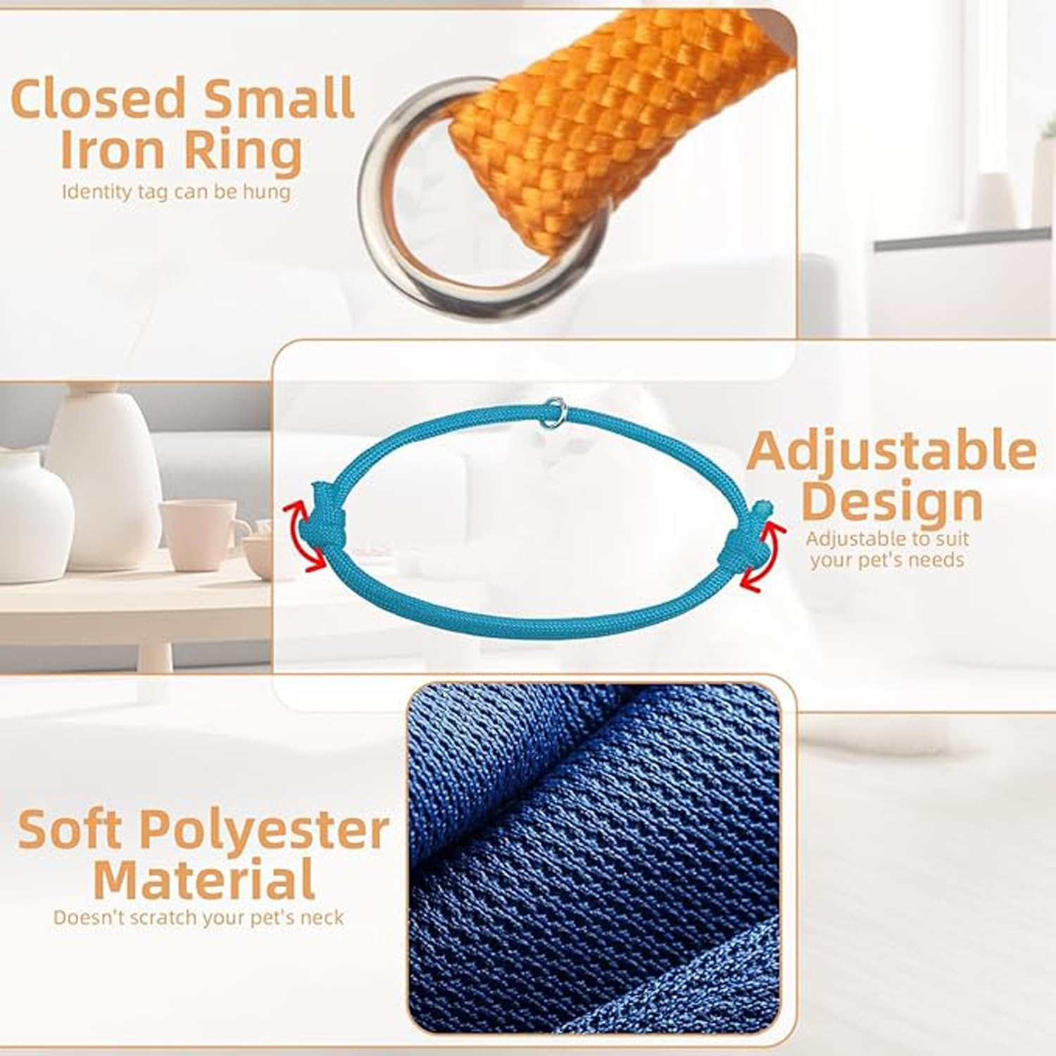 Lxcshljx 32Pcs Puppy Id Collars, Adjustable Soft Whelping Collars, 16 Colors Newborn Kitten Collars, Puppy Identification Collars Bands, Pet Pup Collars, Puppy Litter Collars for Small Dog Cats Rabbit image number 4