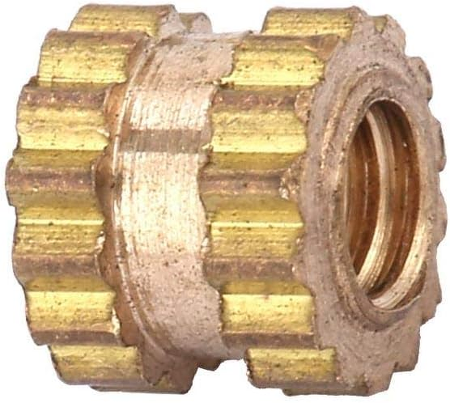 Cylinder Knurled Threaded, 100Pcs Lightweight Insert Embedment Nut, Heat-Resistant M2 For(M2*4 * 3.5 (100Pcs)) image number 5