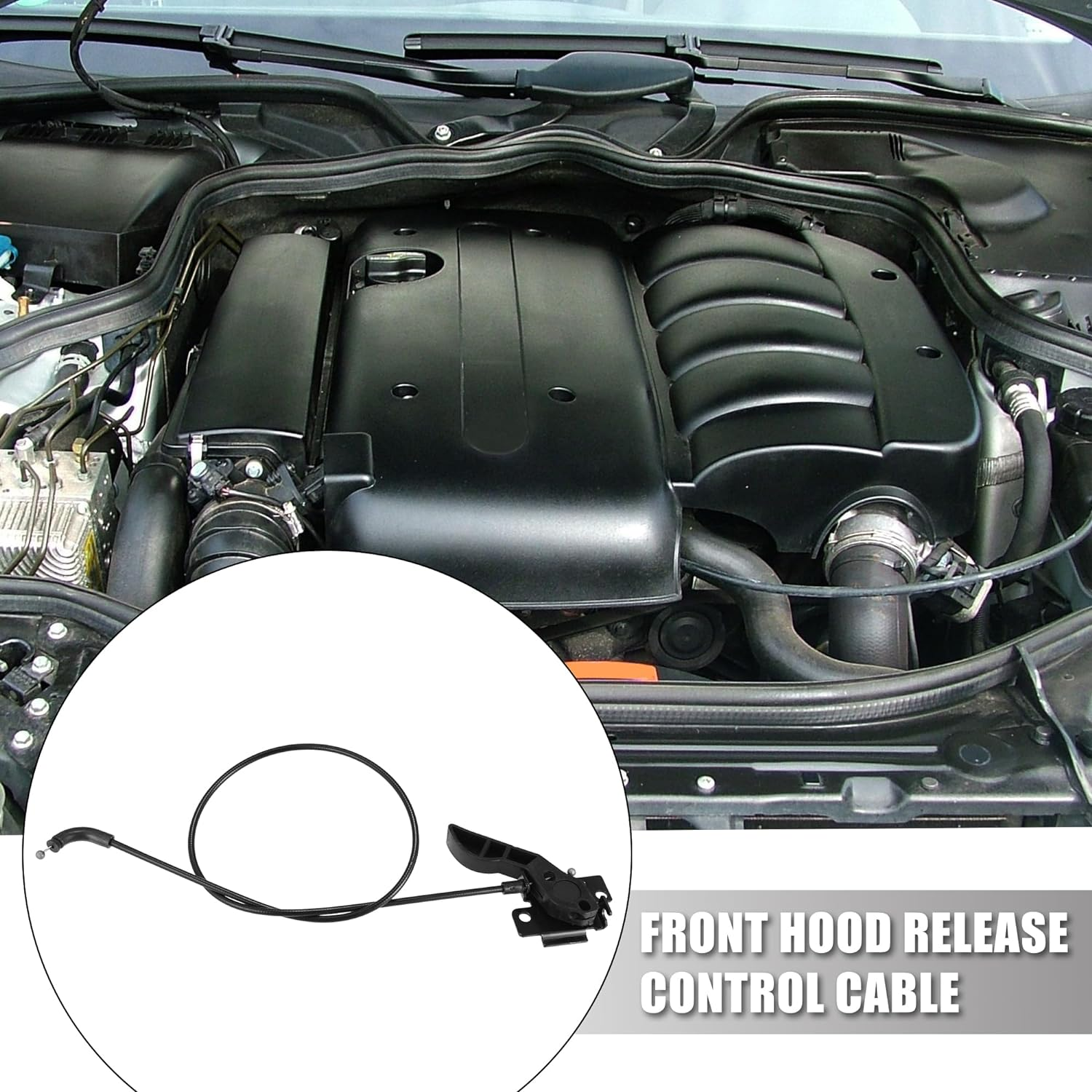 X AUTOHAUX Car Engine Front Hood Release Control Cable for BMW X3 2011-2017 for BMW X4 2015-2017 Replaces 51237218568 Plastic image number 1