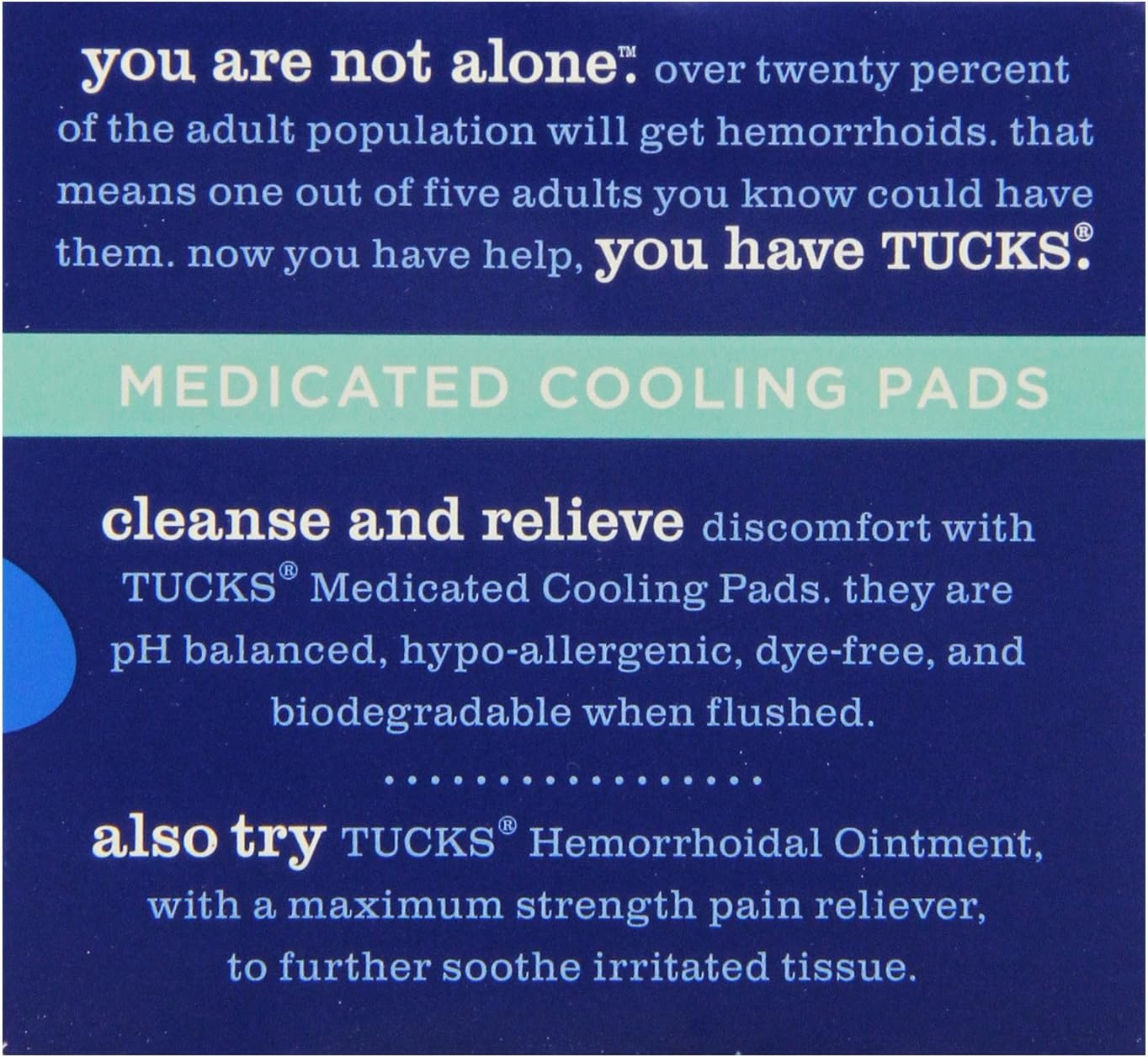 Tucks Medicated Pads / Witch Hazel Hemorrhoidal Medicated Pads 100 Count by Tucks image number 1