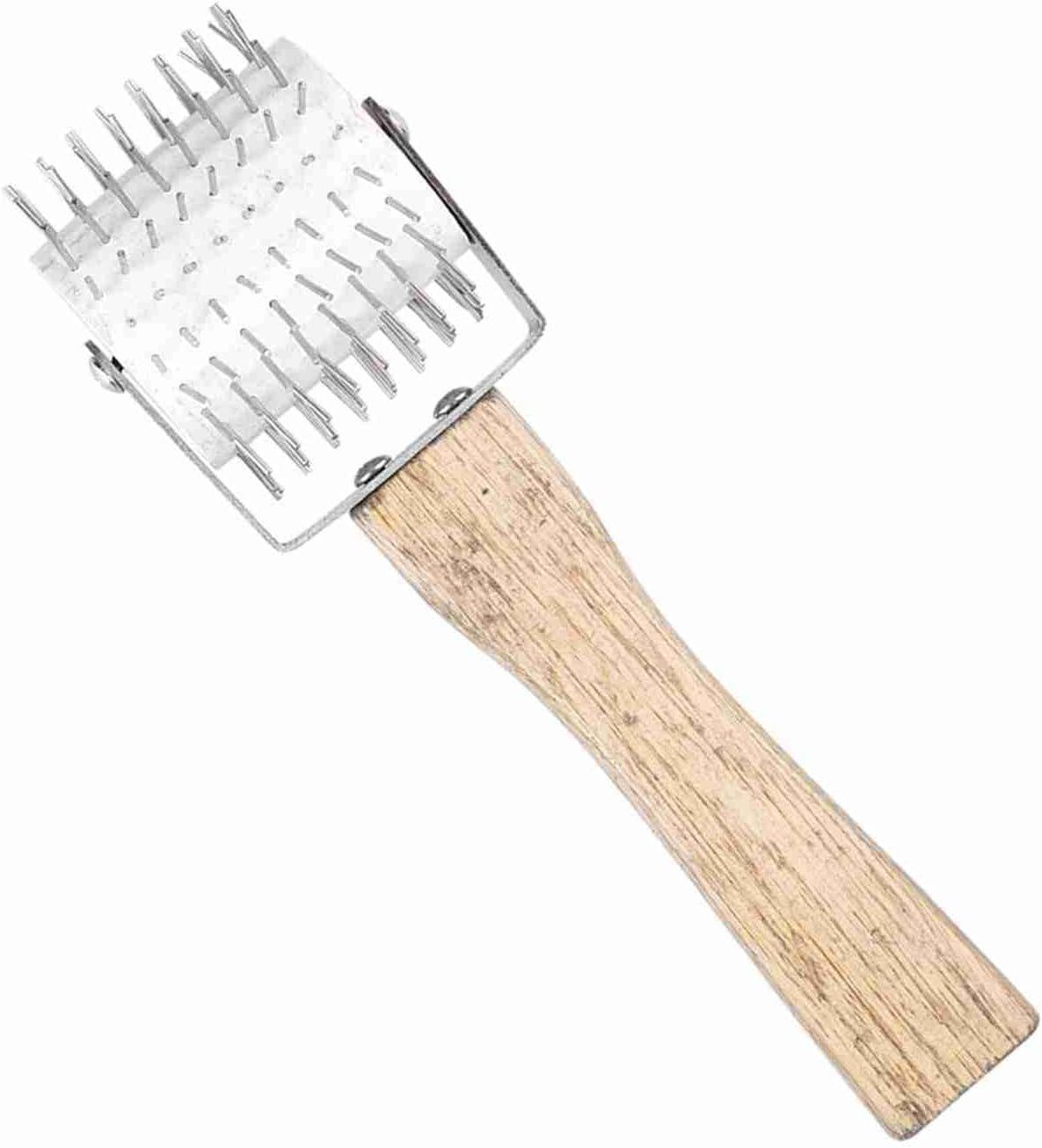 High Density Uncapping Needle Roller Bee Honey Comb Extracting Beekeeping Beekeeper Equipment Tool with Wooden Handle - Backyard Livestock & Bee Care image number 1