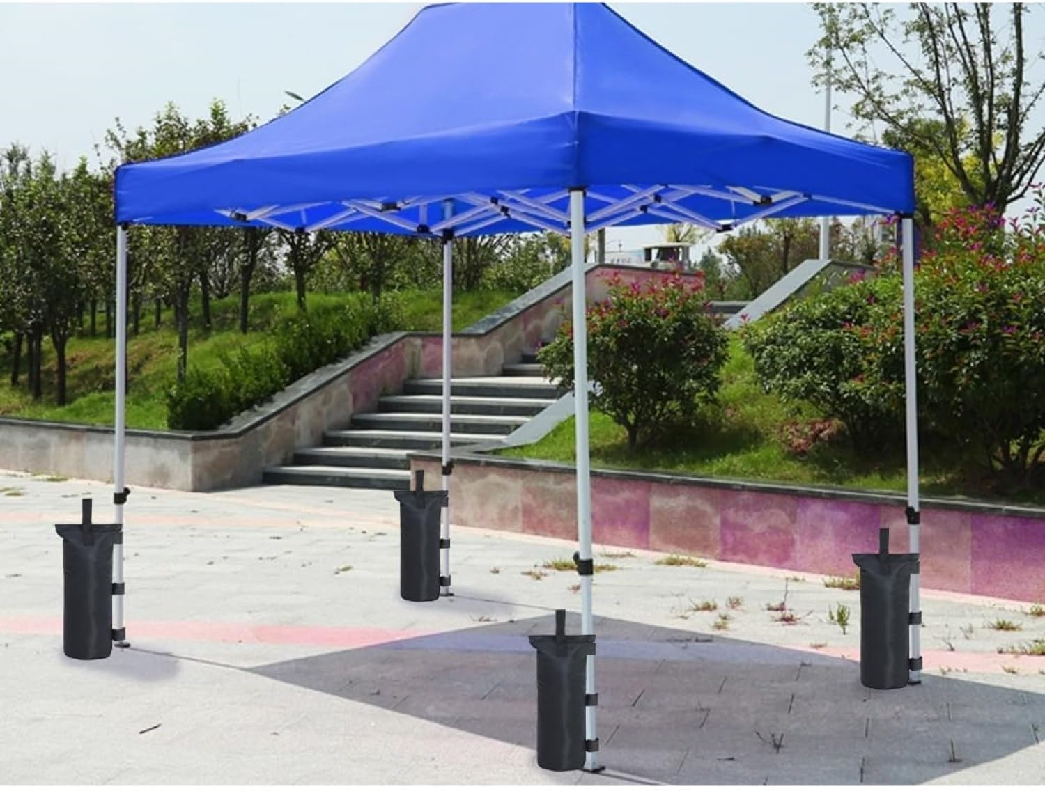 Pack of 4 Tent Sandbags, Weights for Gazebo Weights Gazebo Sandbags Tent Sandbags Sandbags for Tripods, Video Studios and Garden, Industrial Quality 600D Leg Weights image number 4