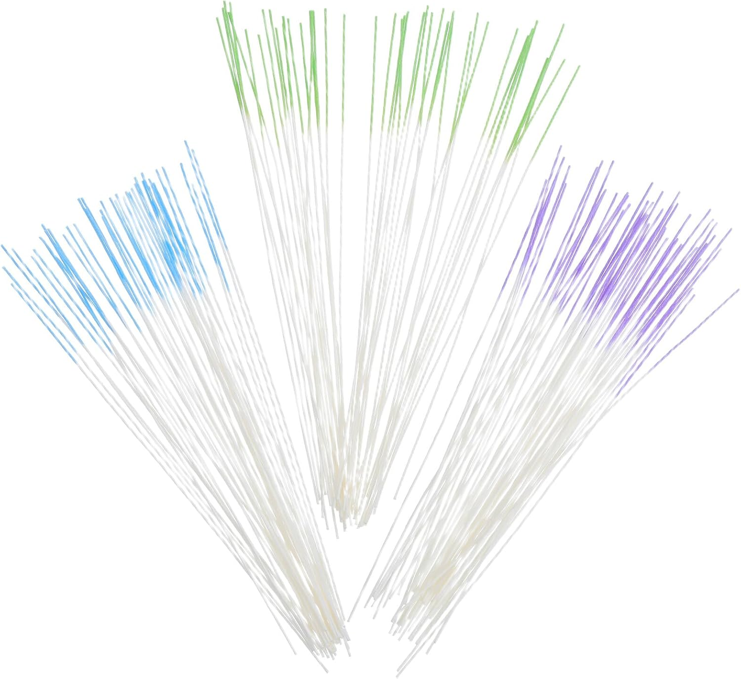 WEKAMOS 180Pcs Ear Hole Cleaning Floss Piercing Aftercare Tool Disposable Ear Care Threads for Pierced with Green Purple Pink Strips Suitable for Hygiene Maintenance image number 1