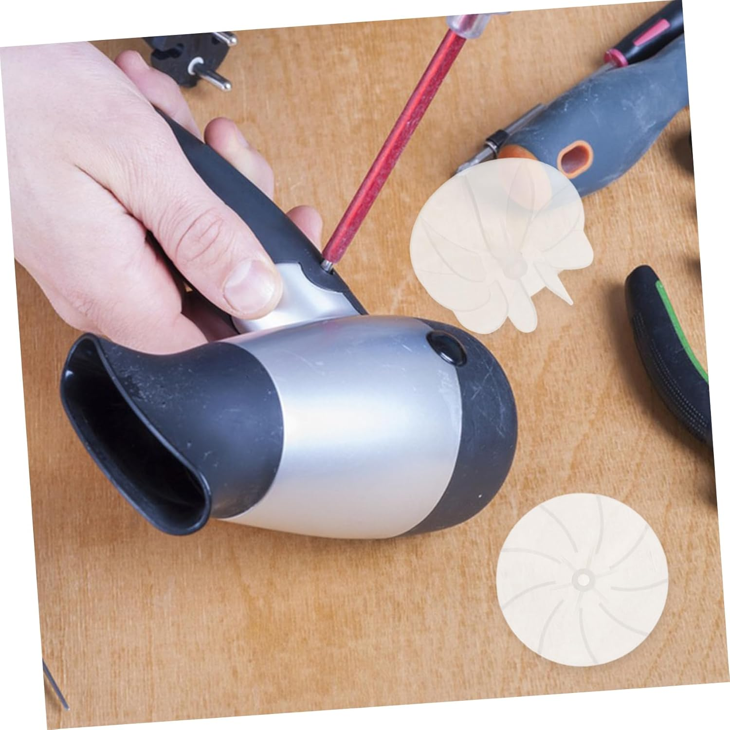 PACKOVE 5Pcs Replacement Fan Blades for Hair Dryer Sturdy Hair Dryer Parts Easy Installation for Home Salon Use Compatible image number 5