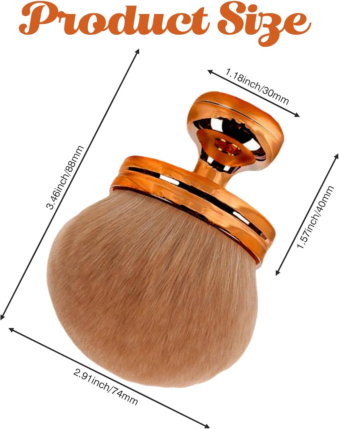 Make up Brush, Beautiful Powder Brush, Large, Body Brush, Powder Brush, Large Makeup Brush for Blush, Body Bronzer Brush, Bronze Blend Powder Brush, Extra Concealer Sun Protection Applicator, Body image number 3