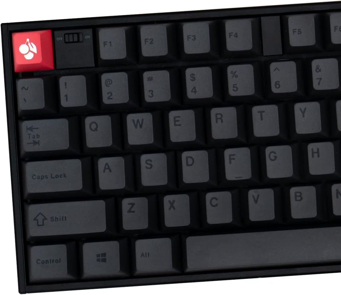 Mintcaps PBT Gray Japanese Keycaps Cherry Profile Retro Dye-Sub Keycaps Set 130 Keys Custom Keyboard Key Caps for 60% 65% 70% 75% Cherry Gateron MX Switches Mechanical Keyboards