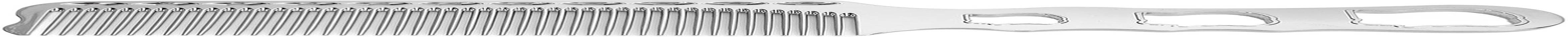Metal Hair Comb, Aluminium Fine Tooth Hair Cutting Comb Flat Top Clipper Comb Hairdressing Comb for Professional Stylists and Hairdressers (Silver) image number 1