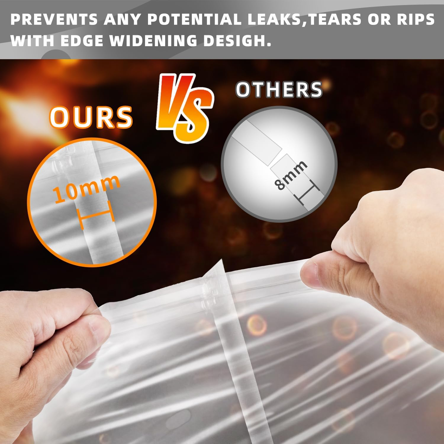 Brining Bags for Turkey, 3 Packs Extra Large Turkey Brine Bag with 3 Cotton Strings, Thickened Brine Bags with Double Zip-Lock Seal for Turkey, Chicken Marinade, 26"&times;22" Hold up to 35LB by JY COOKMENT