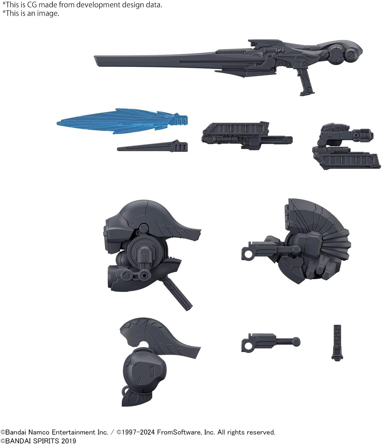 BANDAI HOBBY 30MM Option Parts Set Armoured CORE VI Fires of Rubicon - Weapon Set 01 image number 2