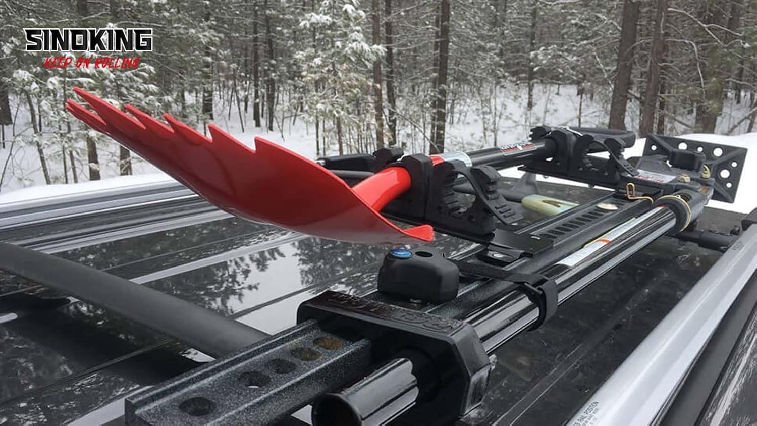 2 Pcs Clamp Mount Utility Holder,Adventure Shovels Bracket,Adjustable Bar Clamp Rubber Clamp Mount,Shovel Mount Adjustable Used on Off-Road Vehicle UTV ATV Van Trucks Boat image number 5