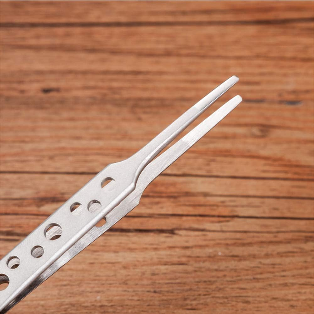 Wolfride Stainless Steel Tweezers Precision Tweezer Tool Set for Electronics Repair, Crafting (5 Pcs) image number 5