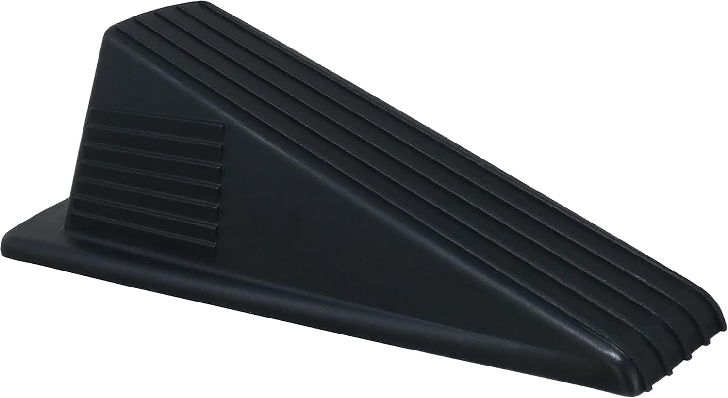 3762E Heavy Duty Jumbo Hard Plastic Door Wedge, Black