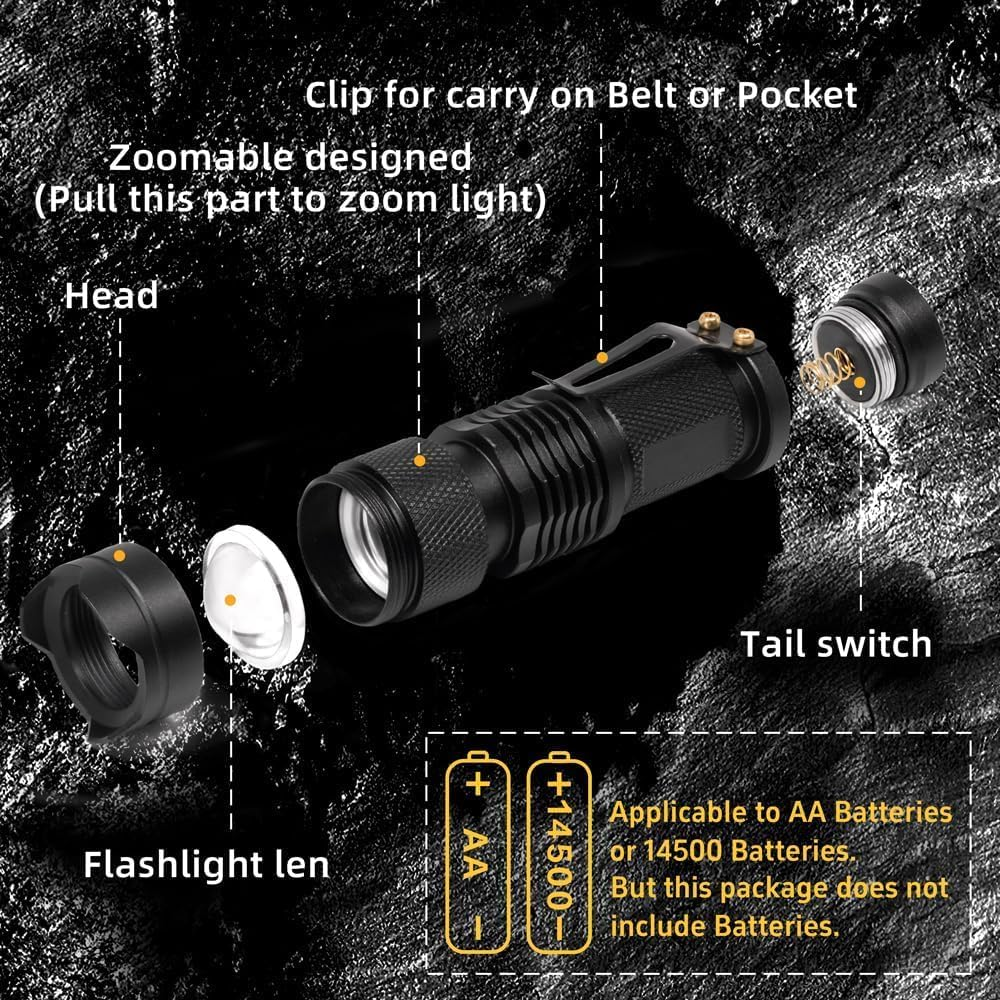 Miners2000 High Power Red LED Flashlight - Adjustable Focus LED Torch - Powerful Single Mode Red Light Torch for Astronomy, Aviation, Night Observation, Camping, Hiking, Night Fishing image number 6