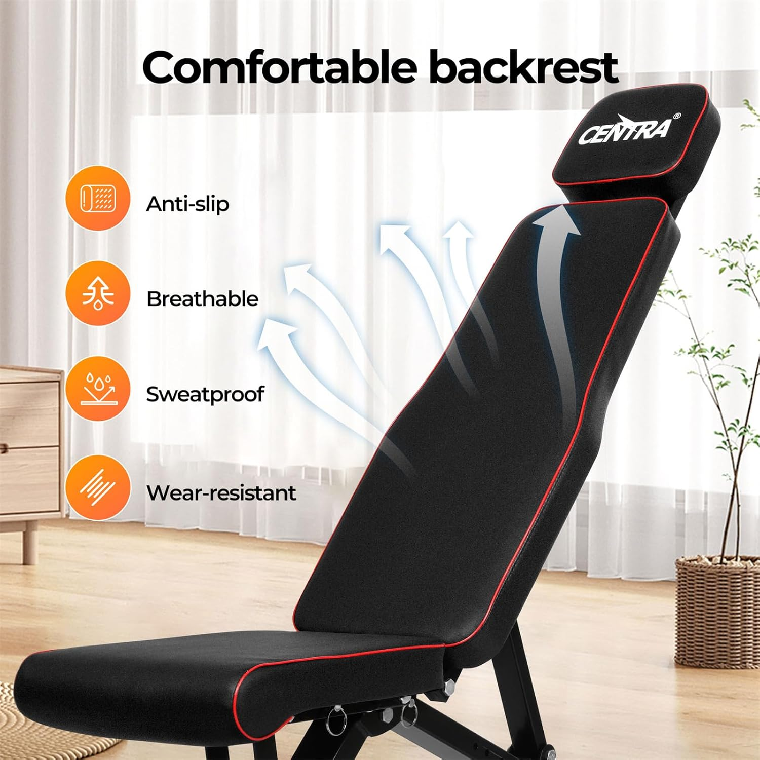 Adjustable Weight Bench,300Kg Fast Folding Incline Decline Flat Bench,Workout Bench with Adjustable Levelling Knobs,Adjustable Neck Pillow,Gym Equipment Home Workout