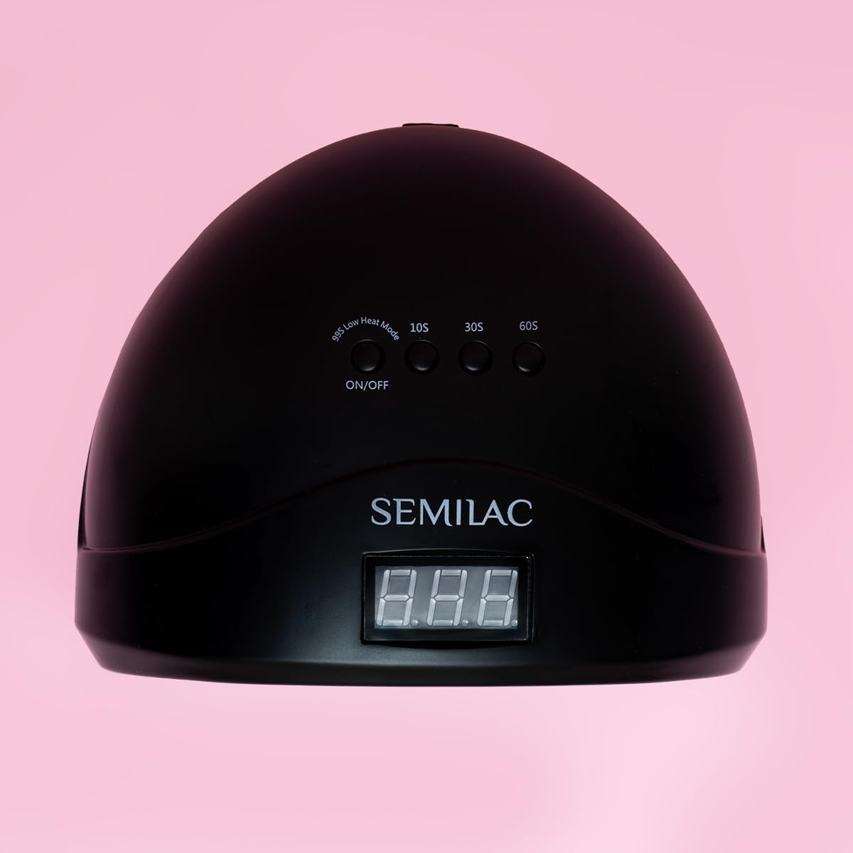 Semilac UV LED Lamp 24W/48W All Black - Nail Lamp with Dual LED, Timer, Motion Sensor & Low Heat Mode image number 6
