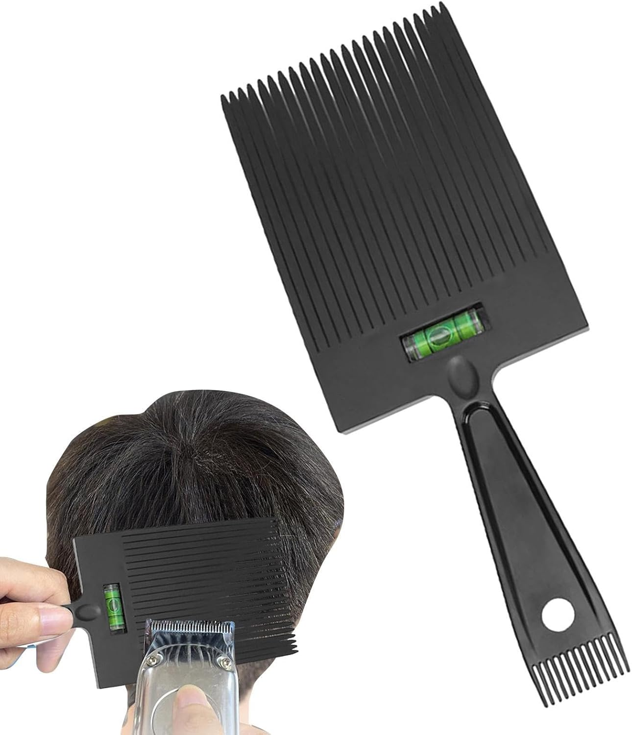 Tuxuseo Flat Top Combe, Flat Top Comb for Men - Hairdressing Comb with Leveling, Professional Antistatic Styling Tool for Home Salon, Haircut Accessories