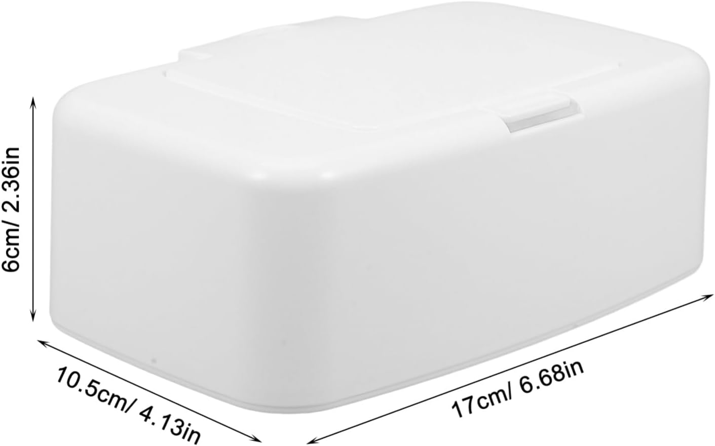 Ipetboom Refillable Wipe Dispenser Box, Wet Wipe Holder, Portable Wipes Container with Lid, White, 6.69 X 4.13 X 2.36 Inches, Keeps Wipes Fresh for Nursery, Kitchen, Bathroom, and Travel image number 3