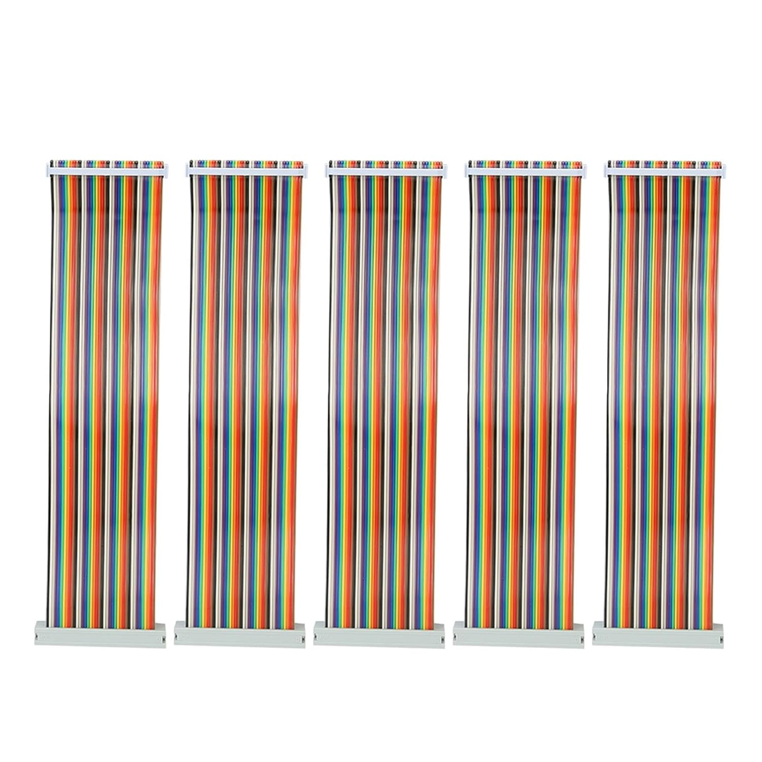 Denash GPIO Line Male to Female 40 Pin Cable, 5 Pieces for (Multicolor, Copper, 20Cm) image number 3