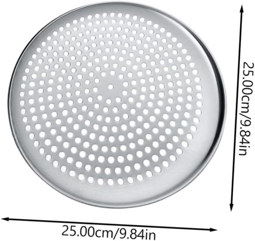 Household round Pizza Baking Pan with Holes Replaceable Baking Tray for Home Kitchen Durable Pizza Plate Baking Accessory Perforated Design image number 1
