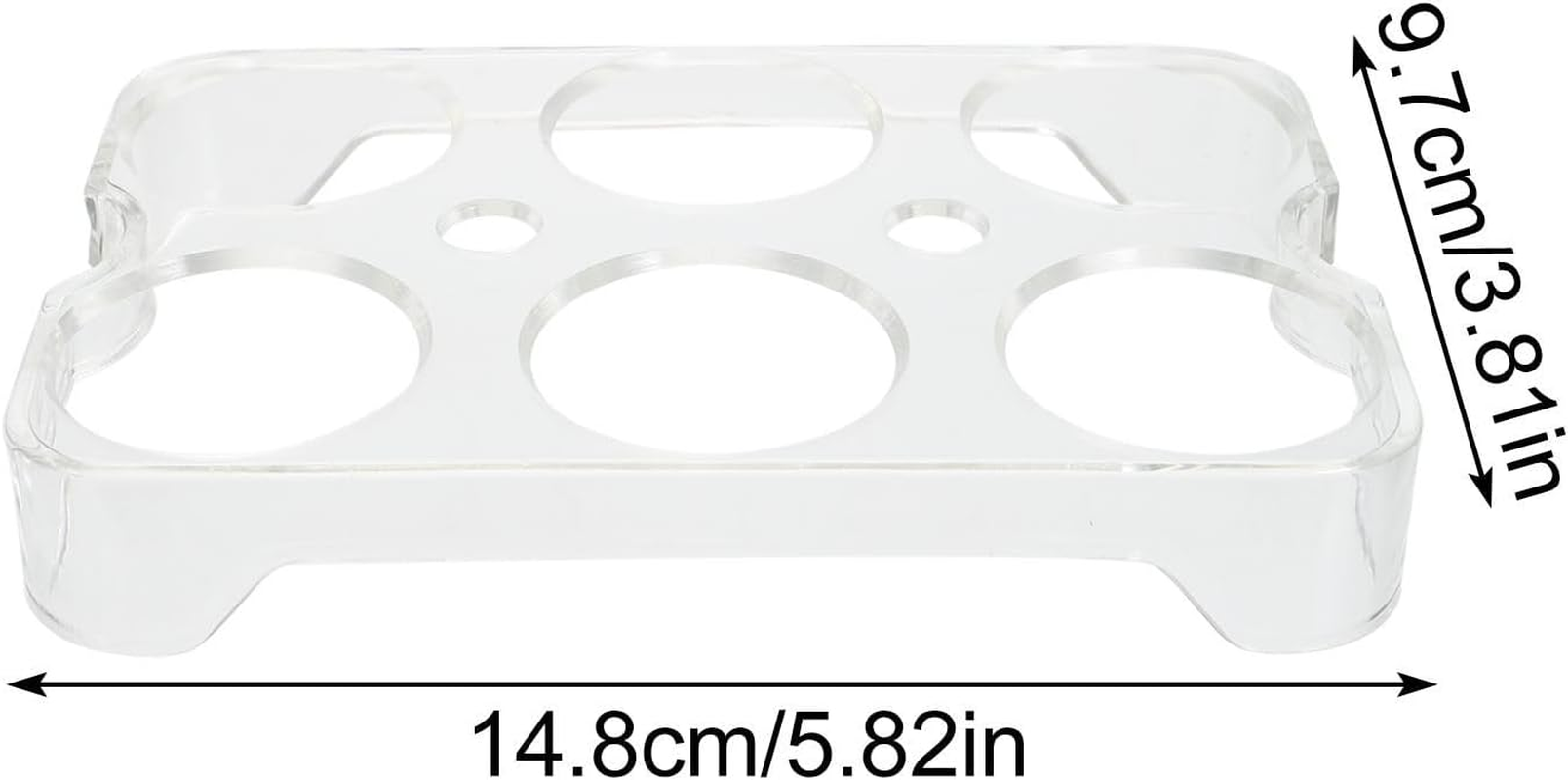 Angoily Refrigerator Egg Tray Storage Container 6-Compartment Egg Holder for Kitchen Fridge Organisation and Safe Storage image number 5