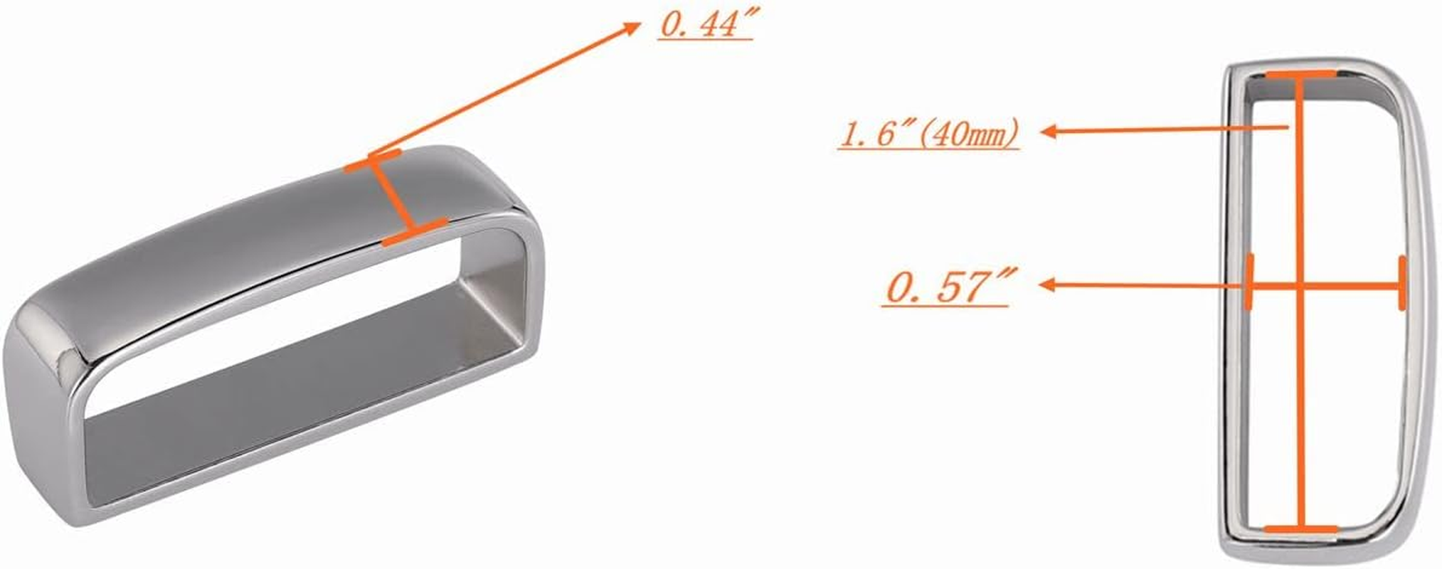 Black Belt Loop Keeper 1 1/2" (38Mm-40Mm) Belt Loop Men'S Belt Buckle Accessories-Gift Box - Bronze Brushed image number 6