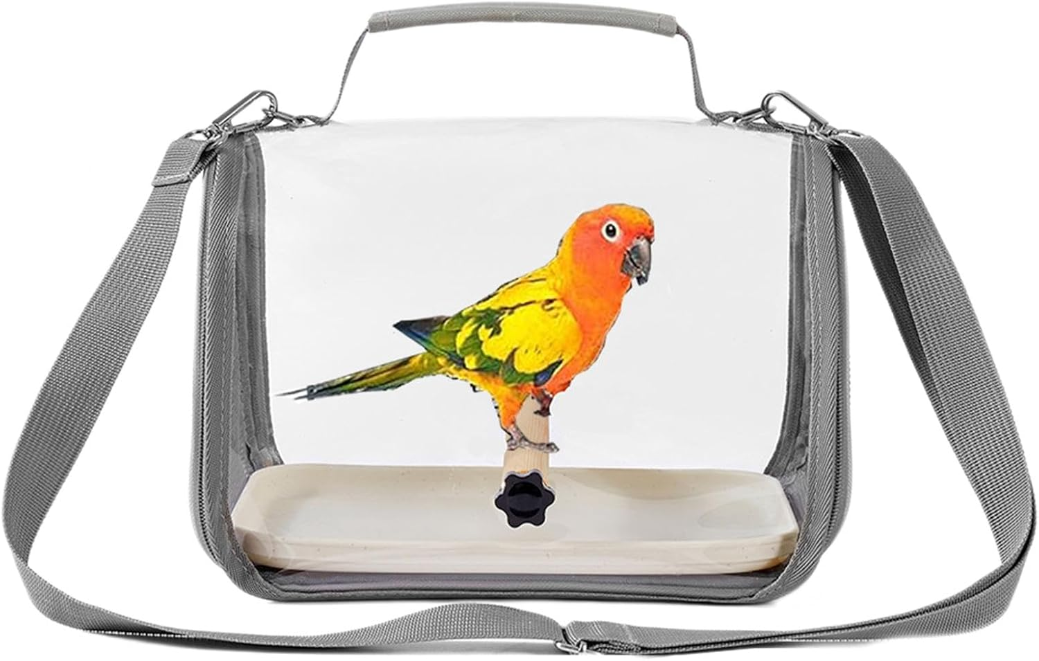 Bird Carrier Bag, Travel Cage for Bird Carriers - Outdoor Parakeet Carrier with Perch - Small Companies Carrier Cage for Parakeet, Lovebirds, Pouch image number 5