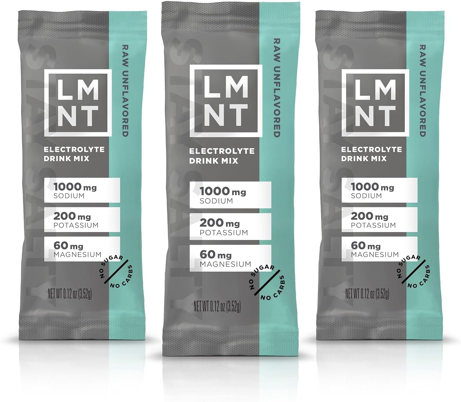LMNT Zero Sugar Electrolytes - Raw Unflavored Salt | Drink Mix | 30-Count image number 2