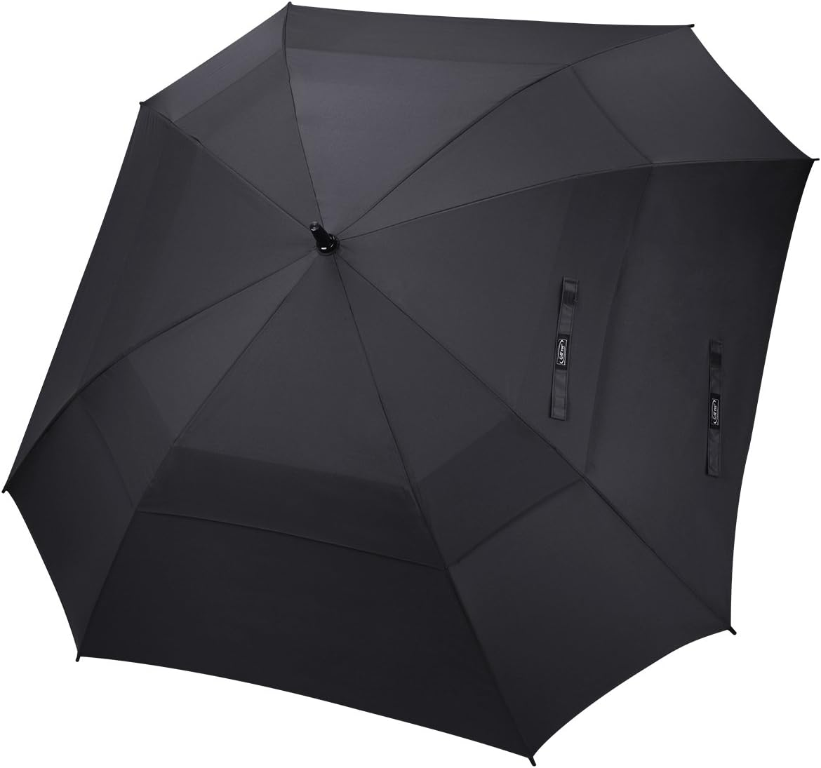 G4Free Extra Large Golf Umbrella 62/68 Inch Vented Square Umbrella Windproof Auto Open Double Canopy Oversized Stick Umbrella