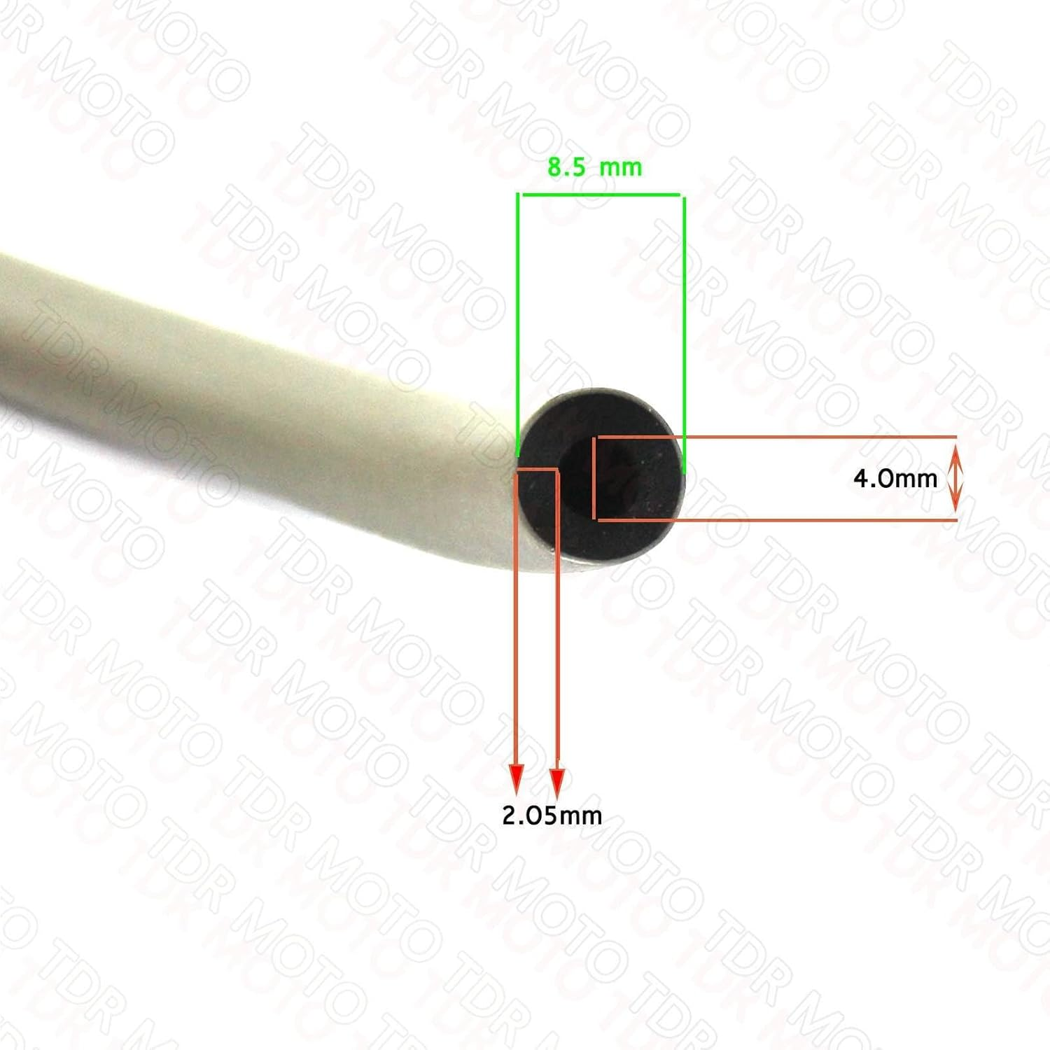 TDR 1 Meter Petrol Fuel Tube Hose for Motorbike 70Cc 110Cc 125Cc 150Cc 200Cc 250Cc, High-Quality Racing Fuel Line for Dirt Bike Quad ATV Pocket Bike