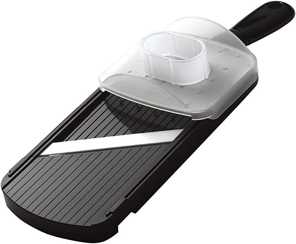 Kyocera Ceramic Mandolin Slicer Ceramic Adjustable Mandolin Slicer, Black, CSN-202-BK
