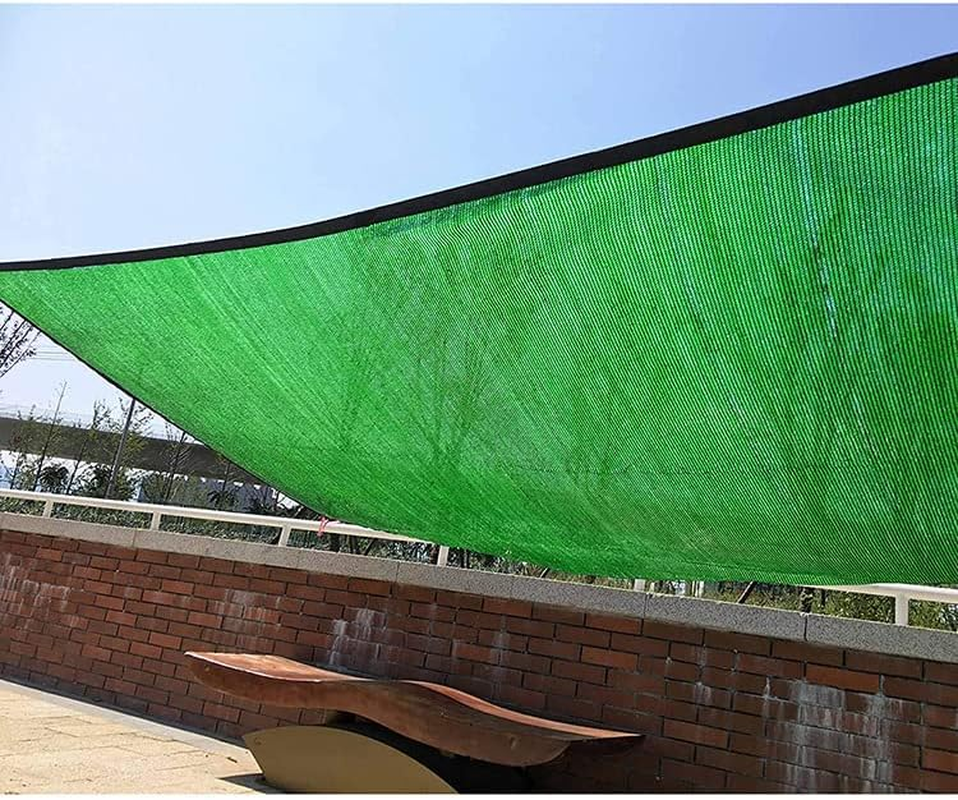Outdoor Shade Cloth, Green Mesh Tarp with Grommets Garden Sun Shade Netting for Plant Pergola, Deck, and Backyard Patio,Heat Resistant PE Material 3M*4M image number 2