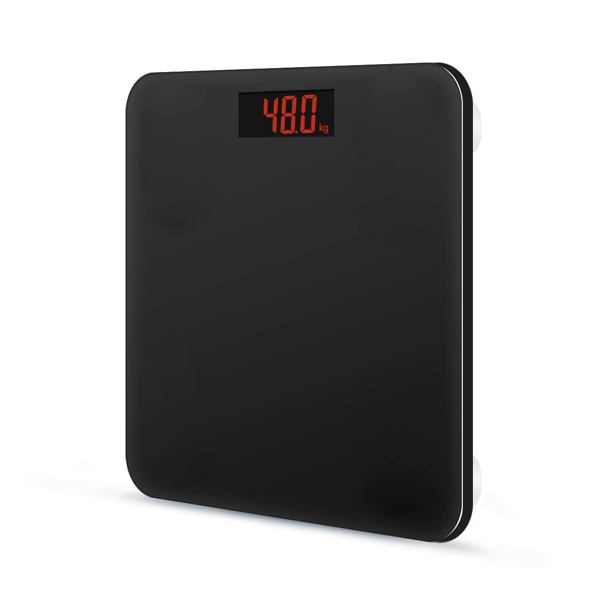 Digital Electronic Bathroom Scale 180Kg Capacity with Red LED Display Weight Management 26 * 26CM Glass Platform image number 2