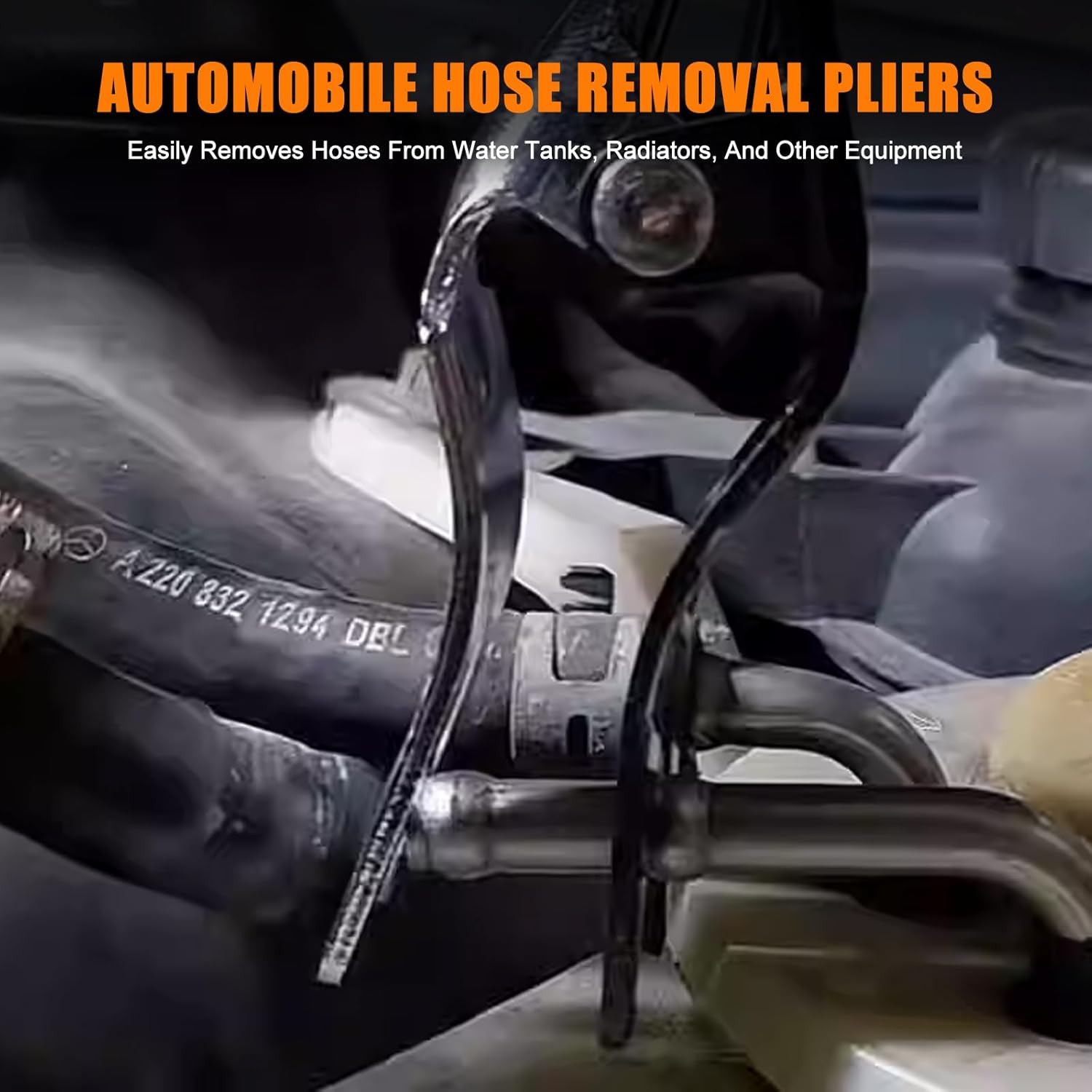 YOSHINE Electrical Disconnect Pliers, Automobile Hose Remover Pliers, Automotive Electrical Connector Pliers for Push Tab Style Plugs, Automobile Fuel and Vacuum Line Tube Hose Removal Pliers