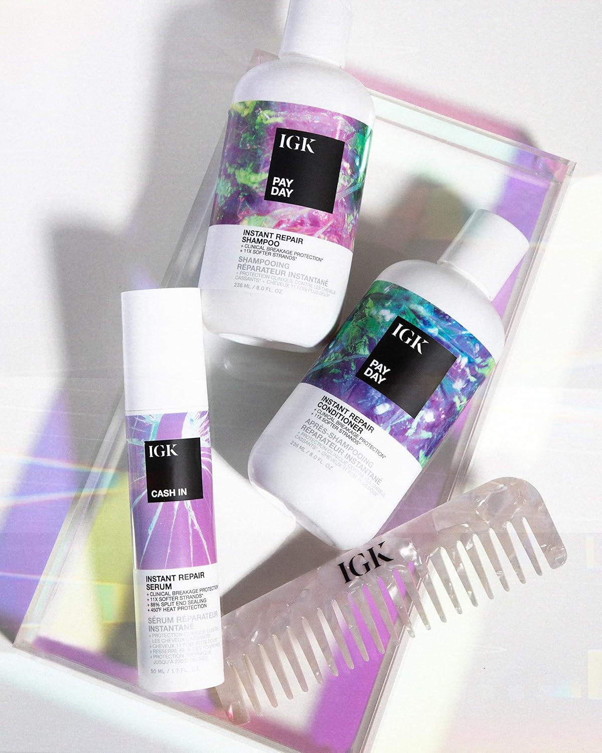 IGK Pay Day Instant Repair Conditioner 236Ml/8Oz image number 5