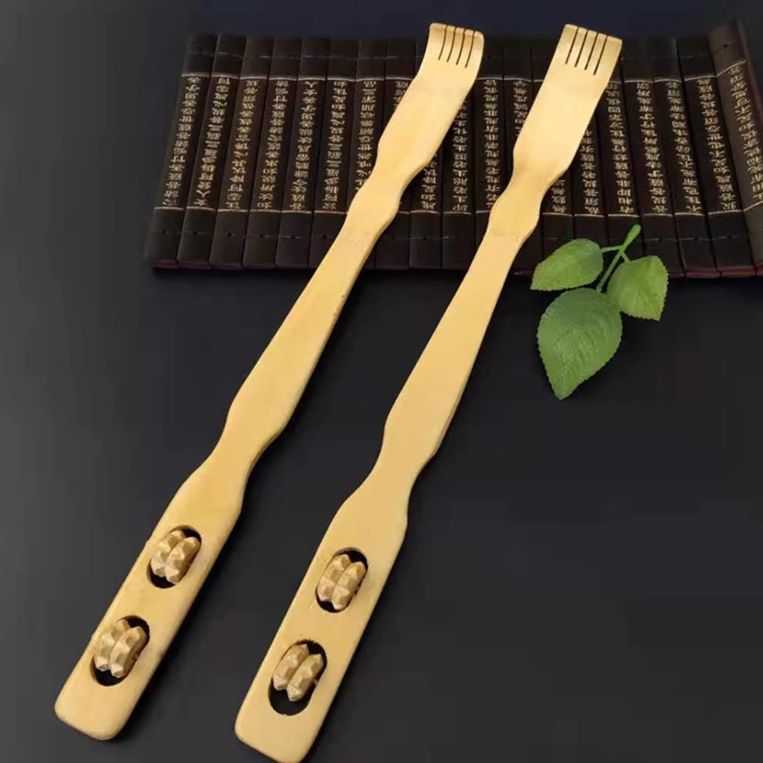 2X Long Reach Bamboo Scratch Back Scratcher Body Massage Itchy Relieve image number 3