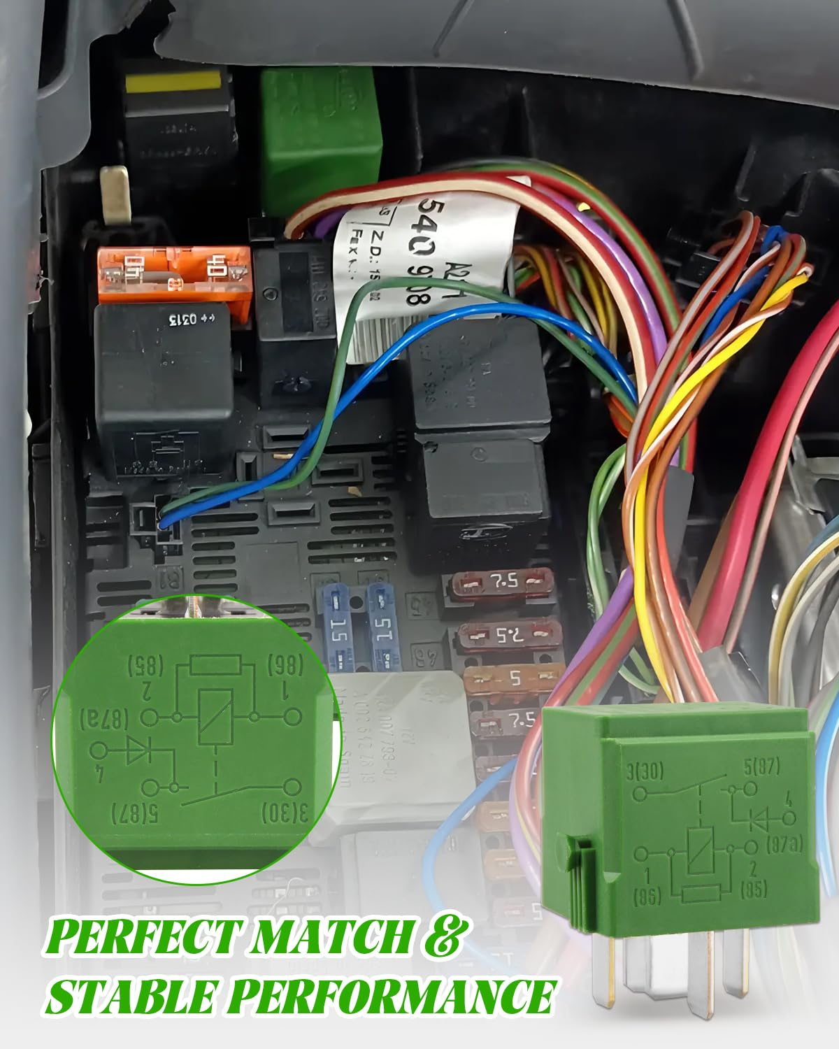 Multifunctional Relay Fit for Benz W245 W204 C204 C218 X218 W212 A207 C207 S212 W463 X164 X204 W164 W251 V251 W220 W221 C215 C216 R129 R230 R172 C197 R197, Replace 0025422319 0025427619 0009828523 image number 5