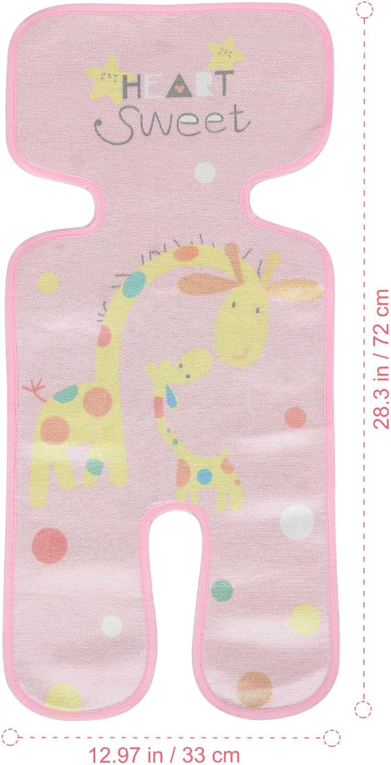 Stroller Cooling Pad Ice Silk Liner Seat Cushion Breathable Moisture-Wicking Mat for Newborns Summer Use with Easy Installation and Anti-Slip Design image number 2