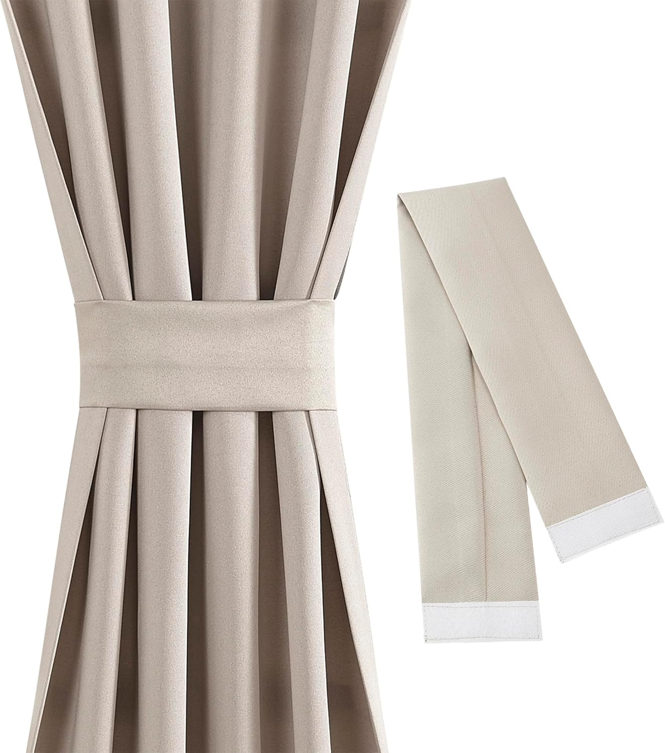 Sun Zero Barrow Front Door Sidelight Curtain Panel, 26" X 72", Stone Beige