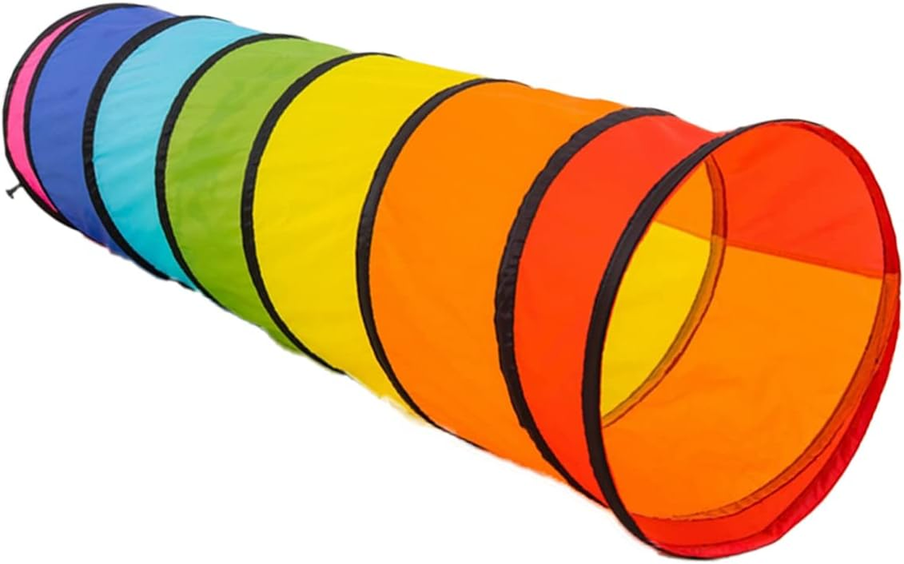 Kids Play Tunnel for Toddlers with round Opening, Pop up Crawl through Tunnel Play Tent for Baby Infant Children or Pet 46X180Cm image number 3